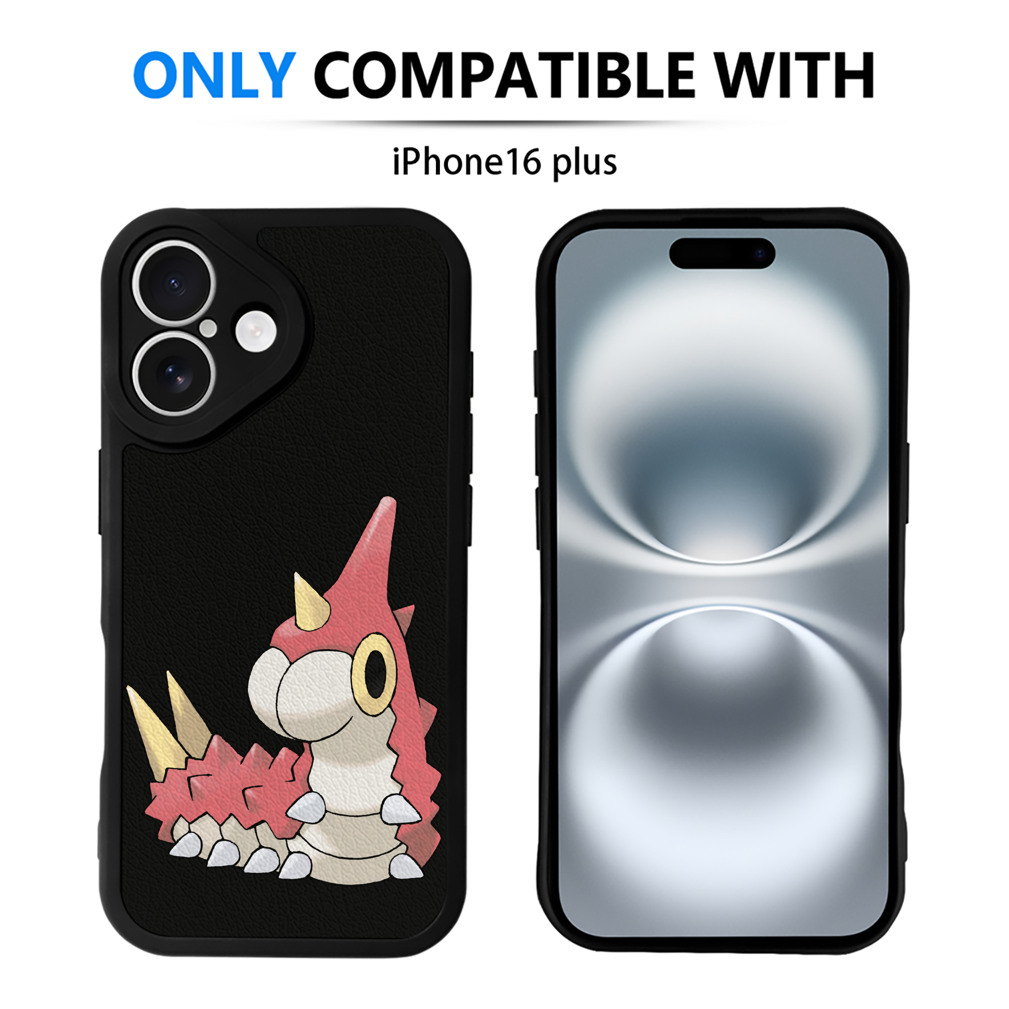 （画像用） ポケットモンスター Pokémon 【iPhone 16シリーズ対応】シリコンスマホケース（レザー調） 材質：シリコン